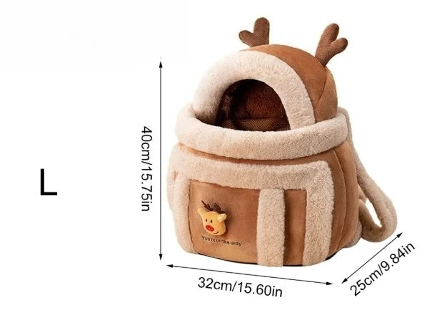Cozy Pet Carrier with Hand Warmers